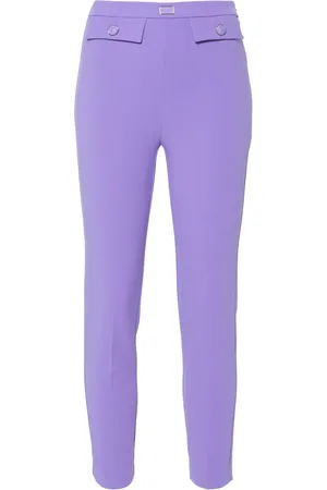 Elisabetta Franchi Logo-plaque straight-leg trousers