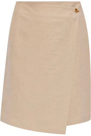AERON Wrap-design high-waisted skirt
