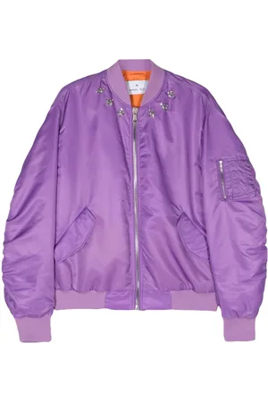 Manuel Ritz Rhinestone-embellished bomber jacket