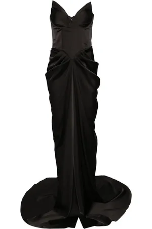 Ana Radu Corset-style satin gown