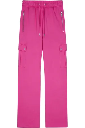 TEAM WANG design Cotton cargo track pants