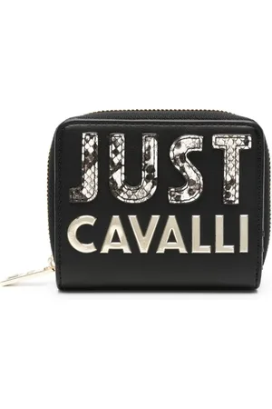 Roberto Cavalli Logo-lettering bi-fold wallet