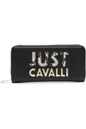 Roberto Cavalli Logo-lettering zip-up wallet
