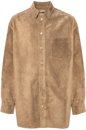 Marni Button-up suede overshirt