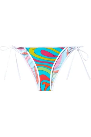 Puccini Marmo-print bikini bottoms