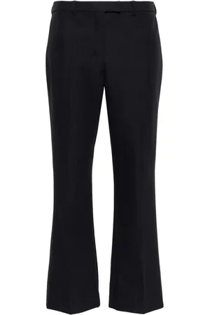 Max Mara Pressed-crease flared trousers