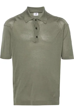 C.P. Company Fine-knit short-sleeve polo shirt