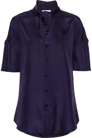 LEMAIRE Scarf-detail silk shirt