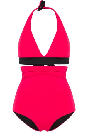 CHIARA BONI Triangle-cup high-waisted bikini