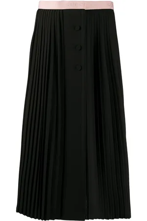 Gucci Logo waistband pleated skirt