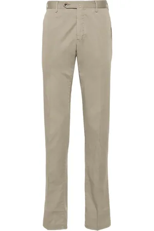 PT Torino Tapered-leg cotton-blend chino trousers
