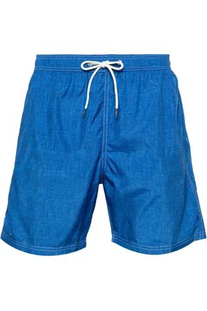 Paul & Shark Shark-charm textil-print swim shorts