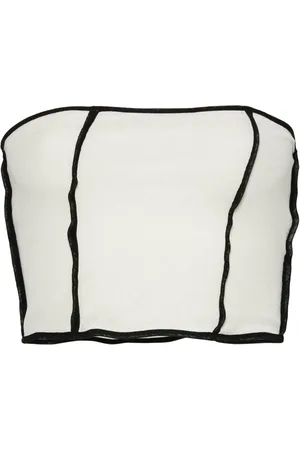 Nanushka Luisa strapless cropped top