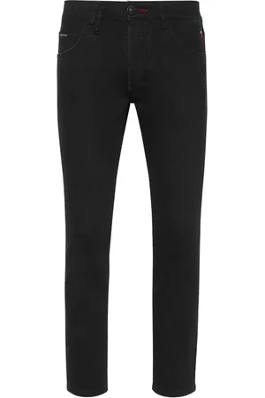 Philipp Plein Lion Circus low-rise skinny jeans