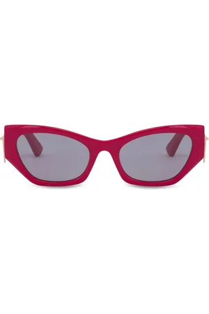 Moschino Zip-detail cat-eye sunglasses