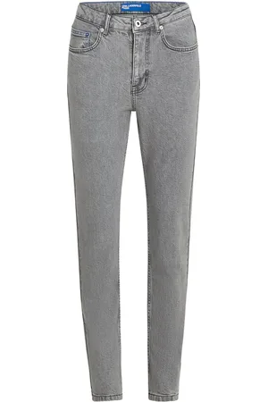 Karl Lagerfeld High-rise tapered jeans