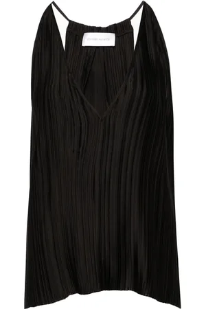 CHRISTIAN WIJNANTS V-neck plissé-effect blouse