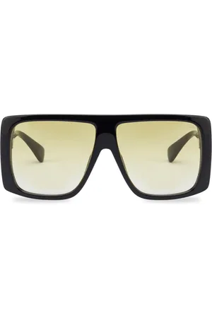 Moschino Logo-lettering oversize-frame sunglasses
