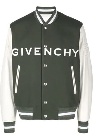 Givenchy Logo-embroidered button-up varsity jacket