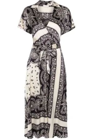 Liu Jo Bandana-print satin midi dress