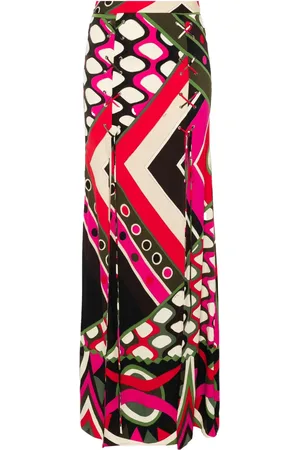 Puccini Vivara-print maxi skirt