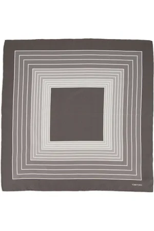 Tom Ford Geometric-print silk pocket square