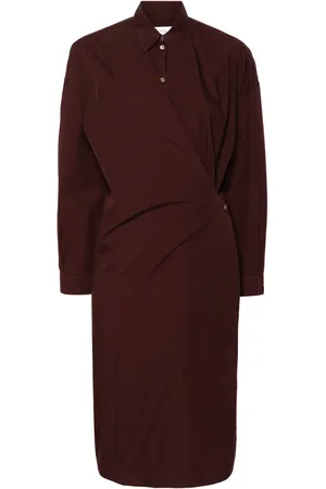 LEMAIRE Asymmetric midi shirtdress