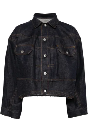 SACAI Oversize cropped denim jacket