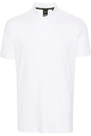 HUGO BOSS Logo print cotton polo shirt