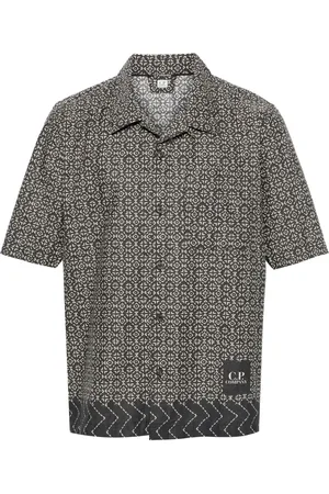 C.P. Company Baja-print cotton shirt