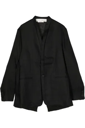 ISABEL BENENATO Single-breasted linen blazer
