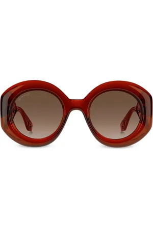 Etro Paisley-print round-frame sunglasses