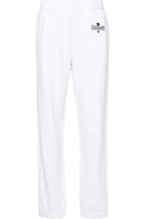 Chiara Ferragni Logo-embroidered cotton track pants