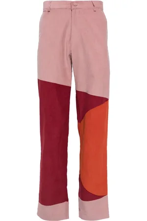 KIDSUPER STUDIOS Colour-block corduroy trousers