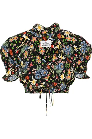 Vivienne Westwood Floral cropped blouse