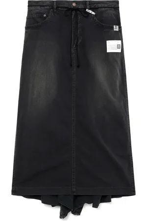 Maison Mihara Yasuhiro Draped denim skirt