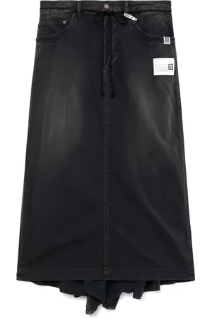 Maison Mihara Yasuhiro Draped denim skirt
