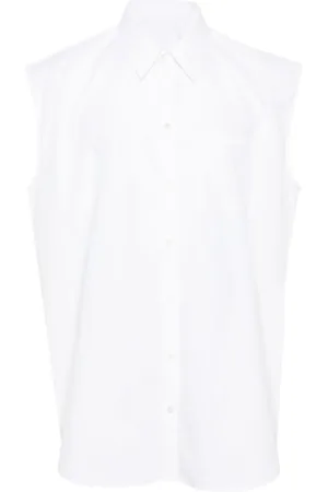 Helmut Lang Logo-embroidered poplin shirt
