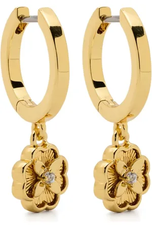 Kate Spade Heritage Bloom huggie hoops