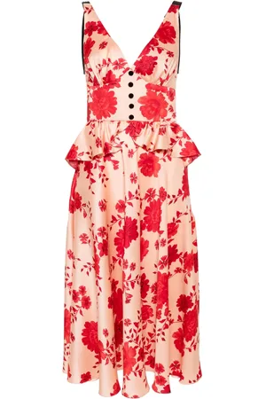 Parlor Floral-print midi dress