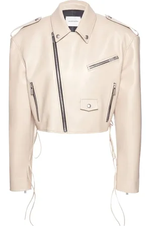 MAGDA BUTRYM Cropped leather bicker jacket