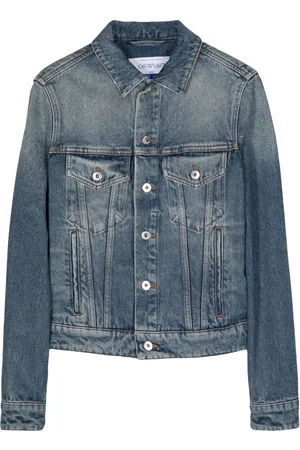 OFF-WHITE Distressed denim jacket