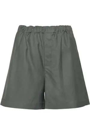 Loulou de Saison Seto slub-texture shorts