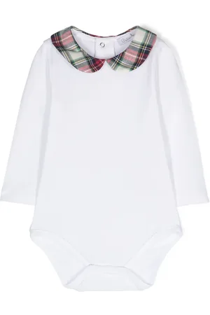 PATACHOU Long-sleeve checked bodysuit