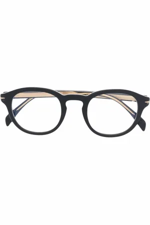 DB EYEWEAR BY DAVID BECKHAM Polished-effect round-frame glasses