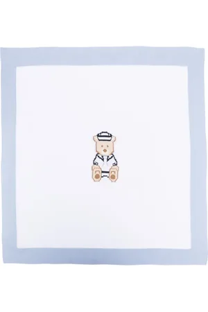 PATACHOU Intarsia-knit cotton blanket