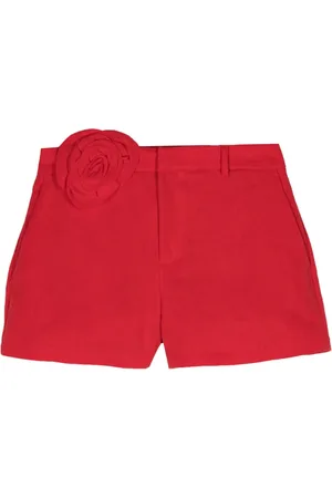 BLUMARINE Rose-appliqu?? shorts