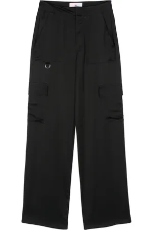 Chiara Ferragni Satin straight cargo pants