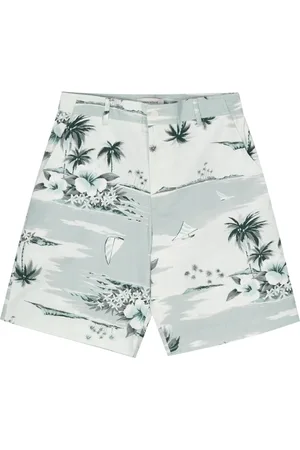 Maison Kitsuné Graphic-print deck shorts