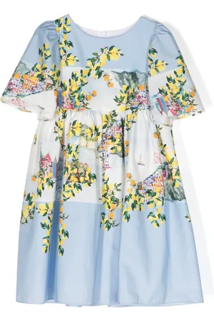 PATACHOU Illustration-print cotton dress